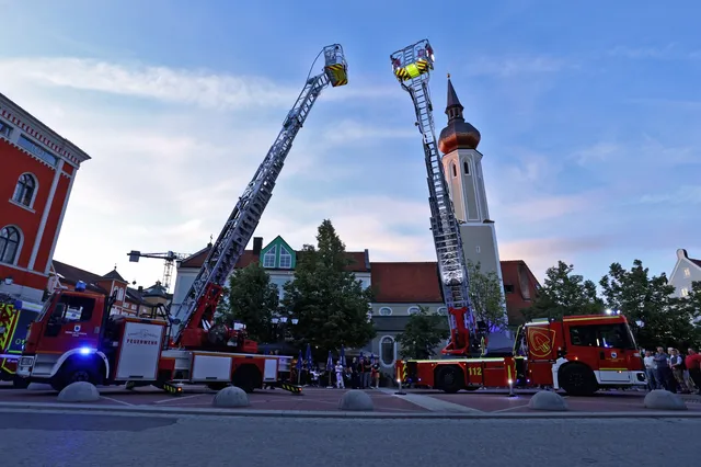 Die neue Drehleiter der Feuerwehr Erding